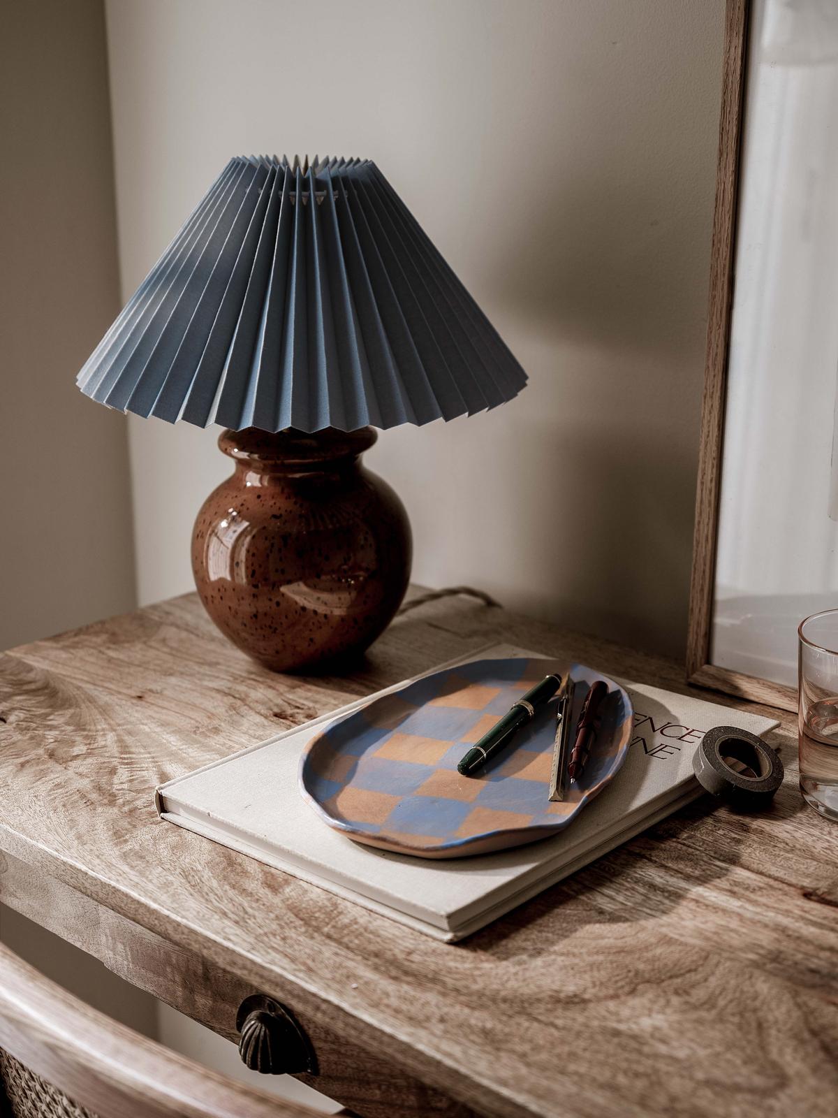 Pleated Lampshades (painted with Edward Bulmer Natural Paints)