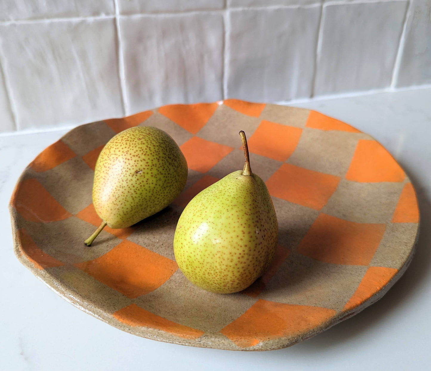 Orange Check Plate