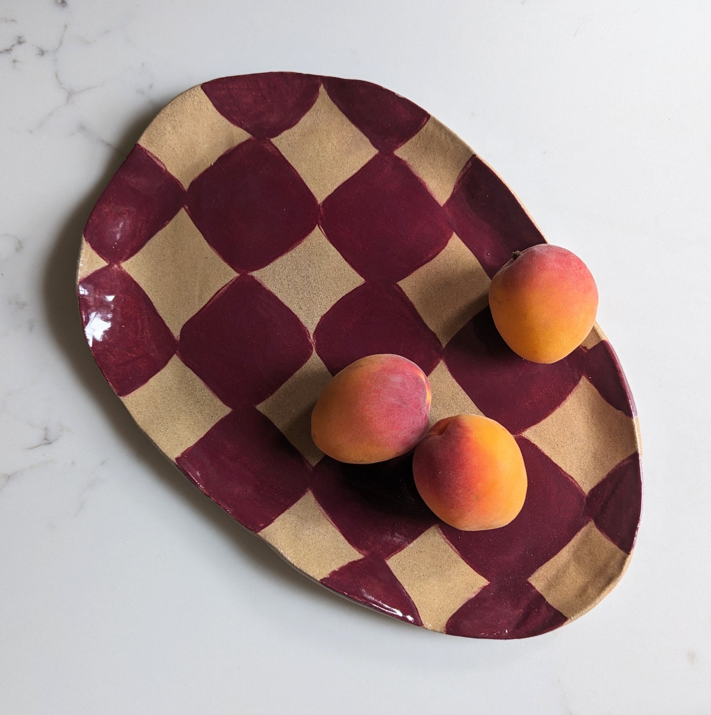 Burgundy Checks