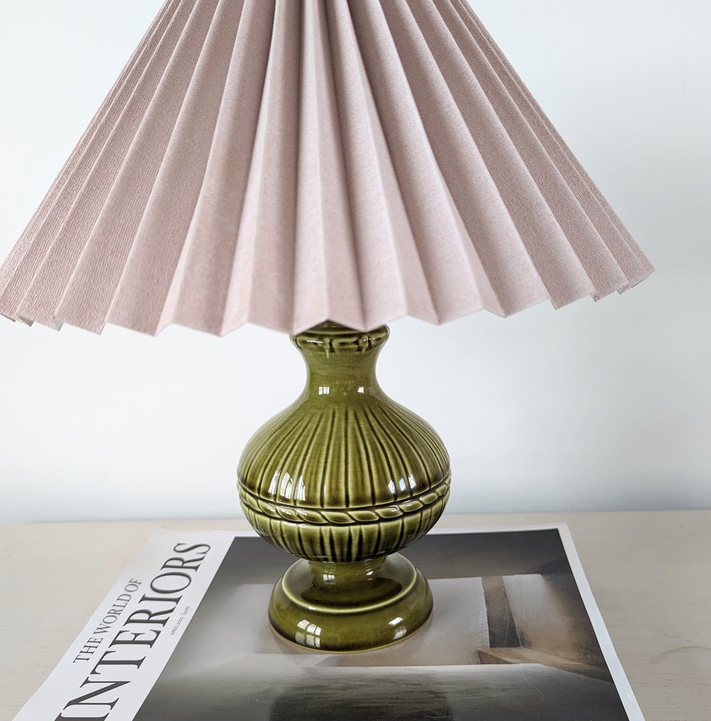 Deep Green Ceramic Lamp