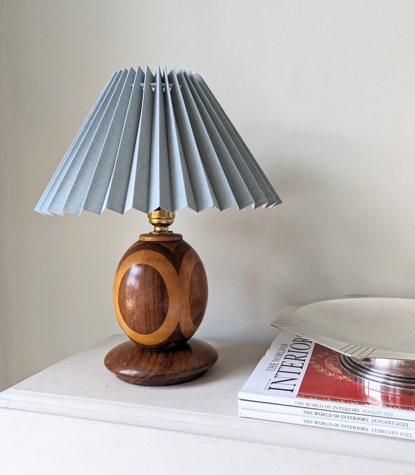 Two Tone Danish Wooden Lamp