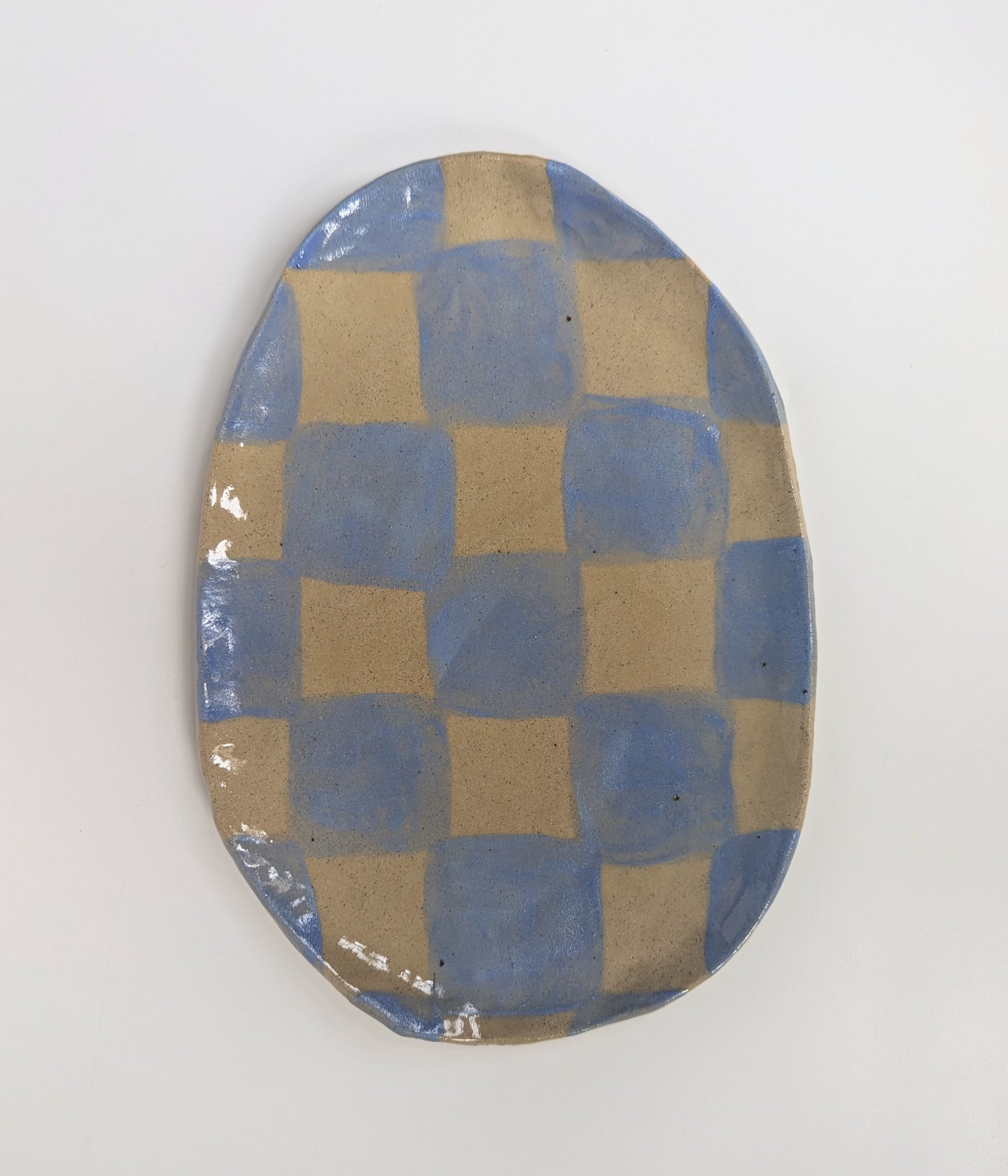 Baby Blue Checks Plate