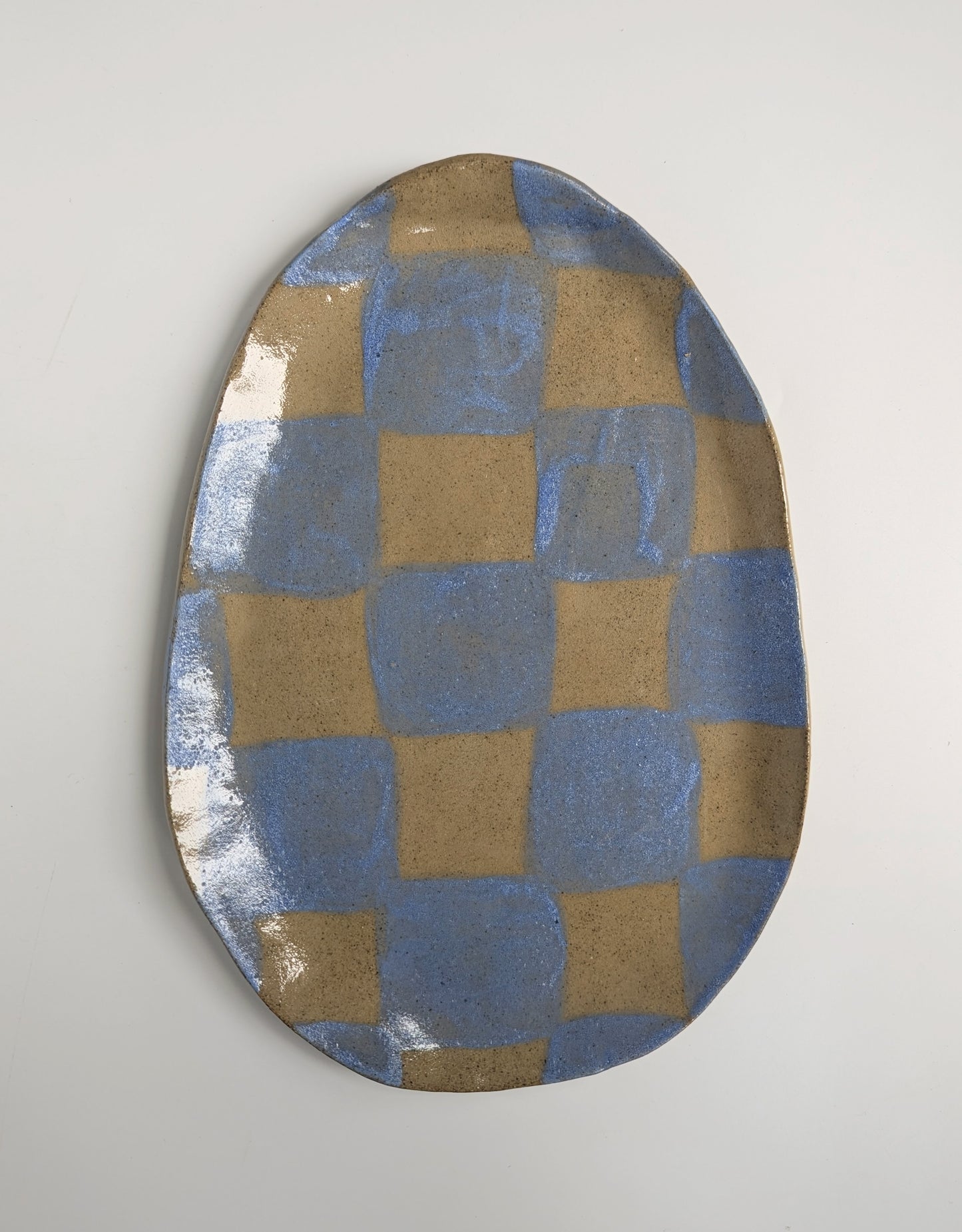 Baby Blue Checks Plate