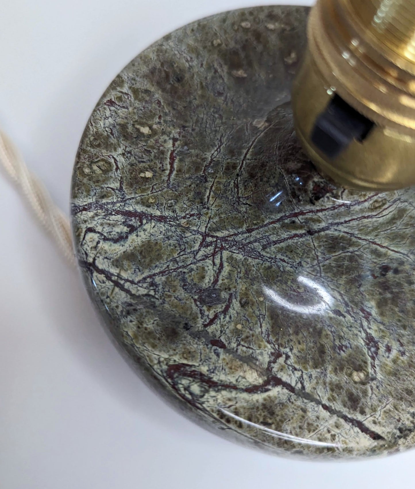 Olive & Grey Flecks Serpentine