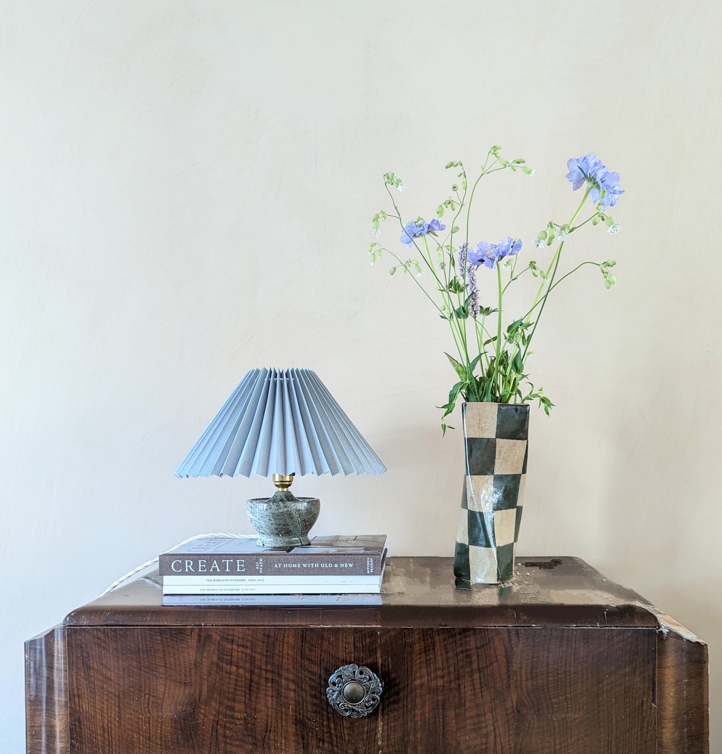 Pleated Shades (painted with Edward Bulmer Natural Paints)