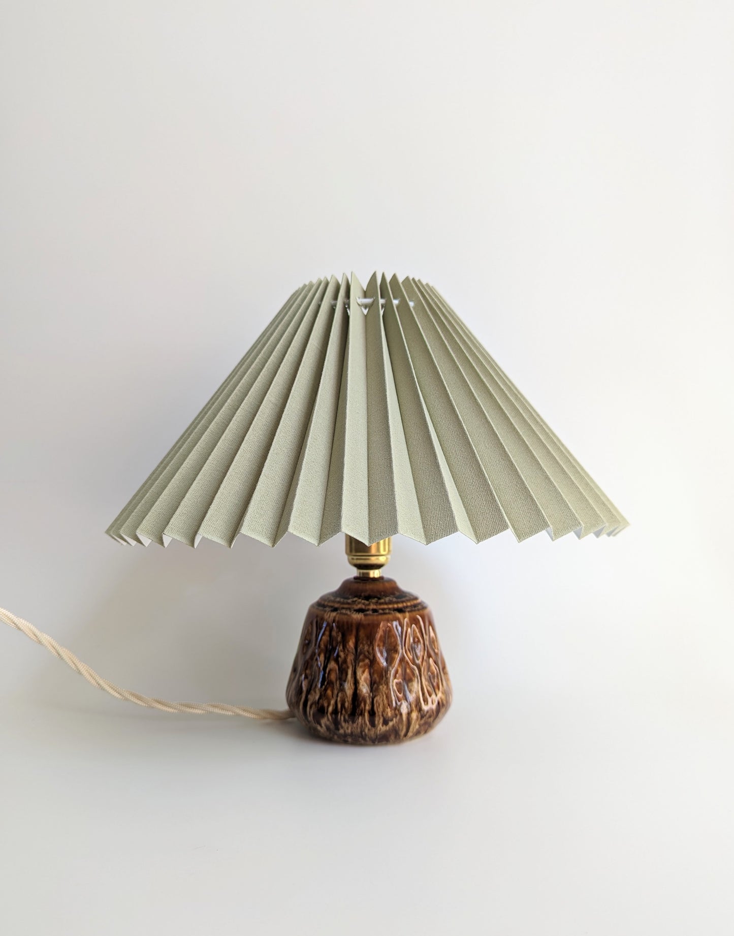 Ginger Glazed Ceramic Lamp