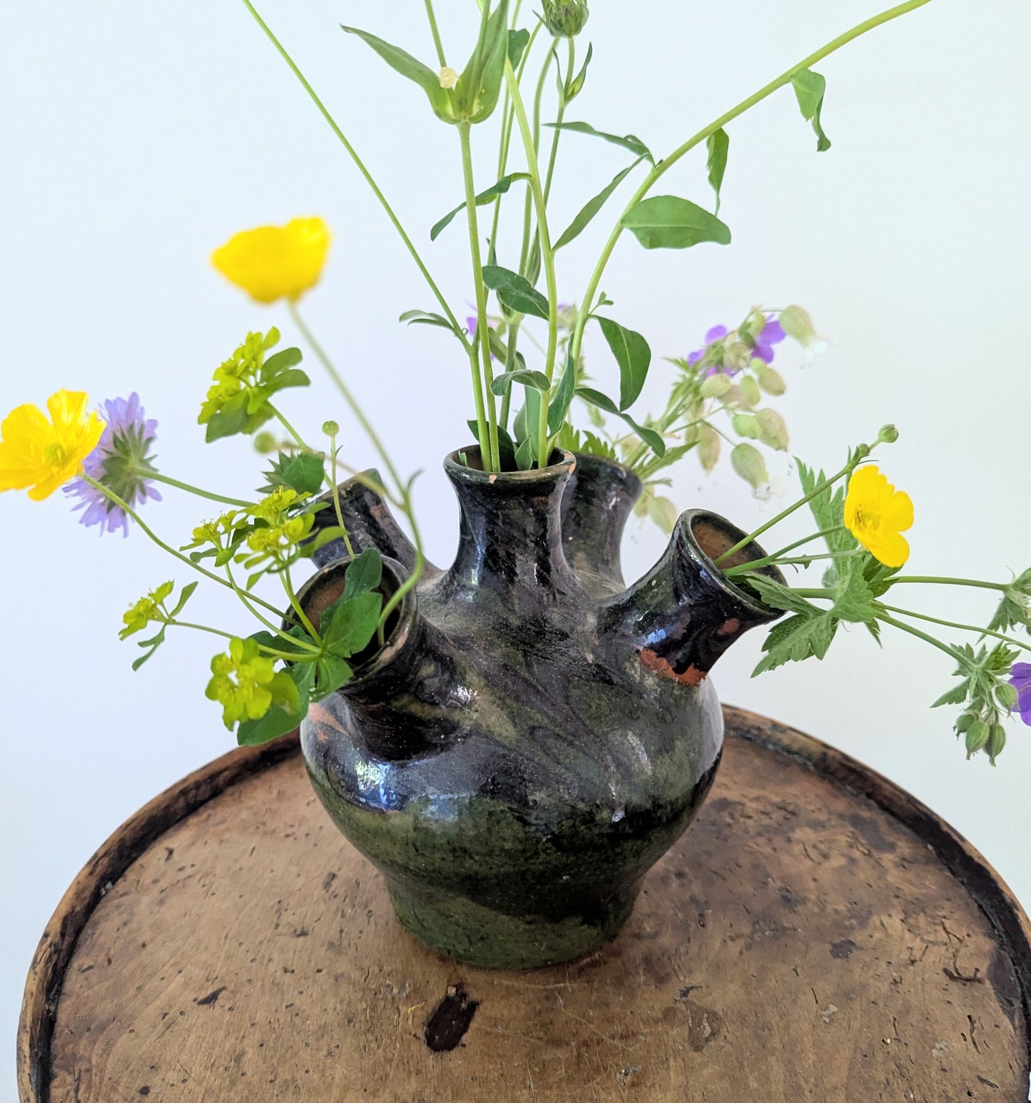 Swirled Stem Vase