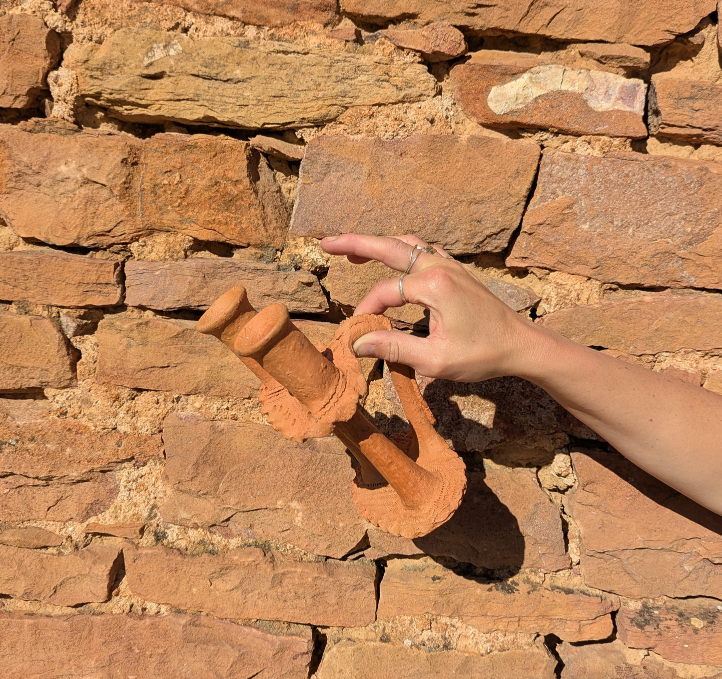 Terracotta Hand Built Candle Holder