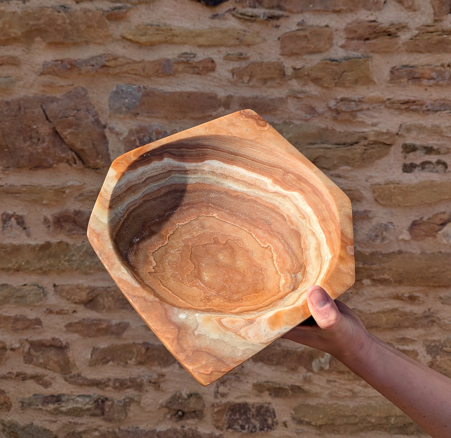 Large French Vintage Marble Bowl