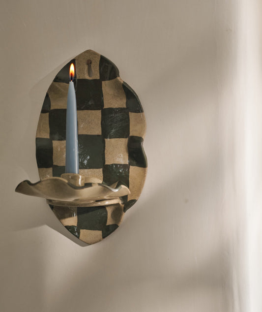 The Wavy Check Sconce