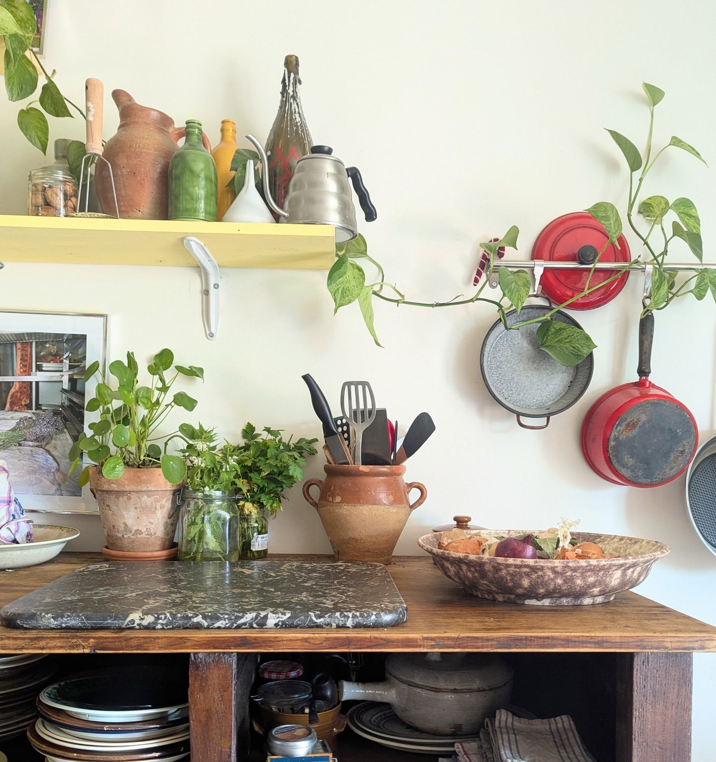 Glazed Terracotta French Pot with Handles