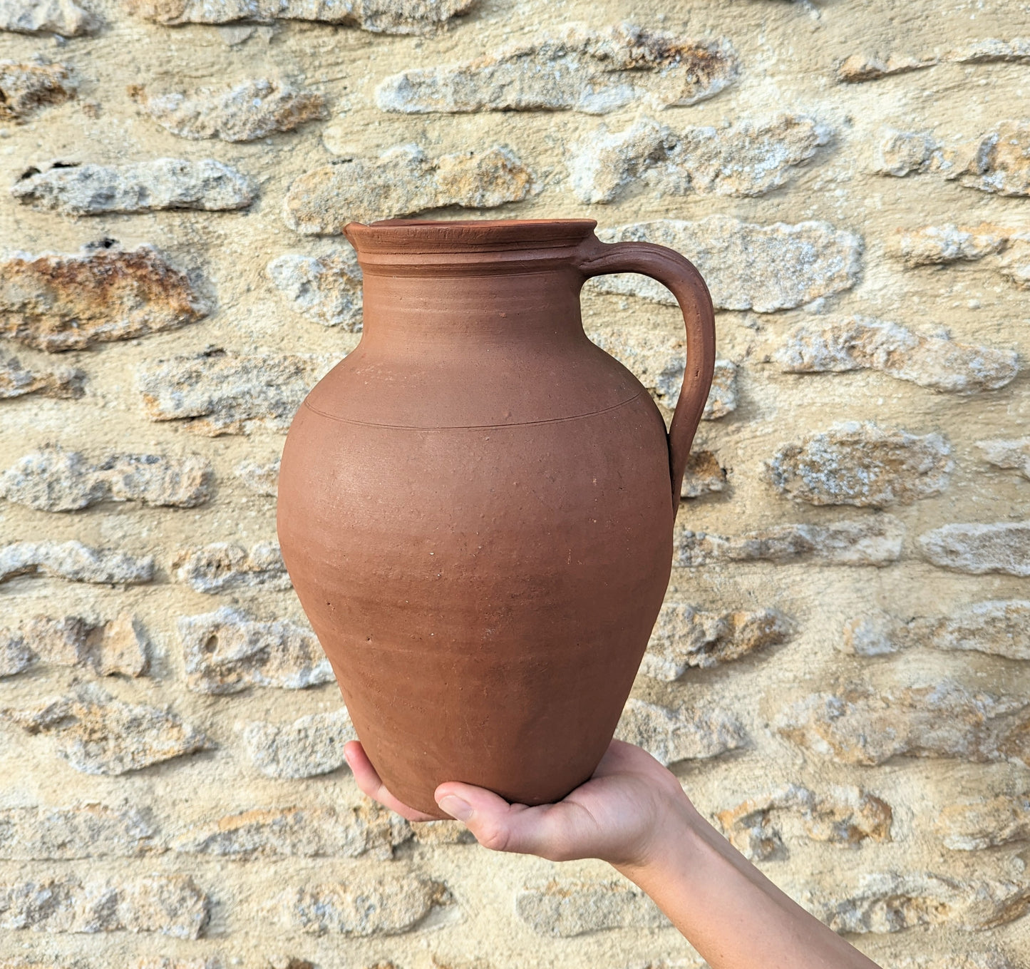 Large French Terracotta Jug