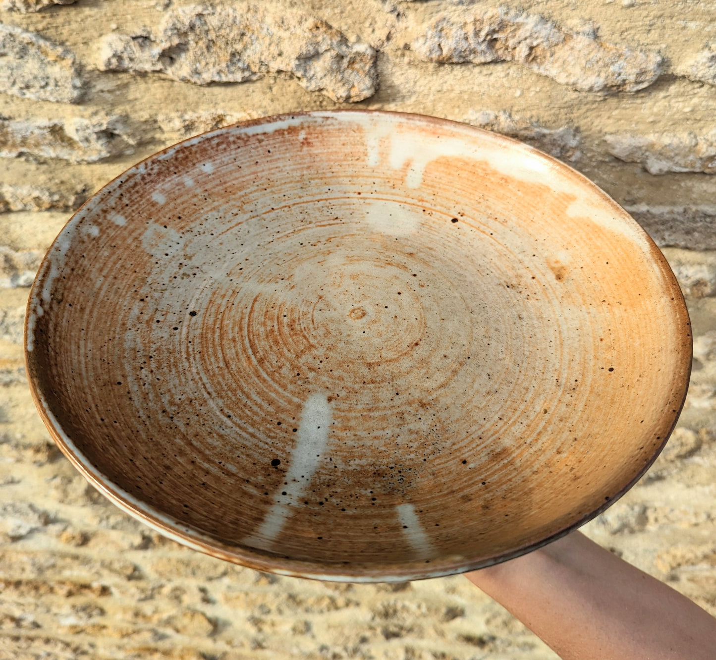 Ceramic Drip Glaze Pedestal Bowl