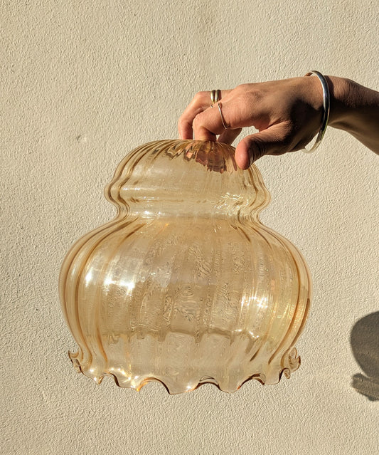 Amber Frill Glass Lampshade