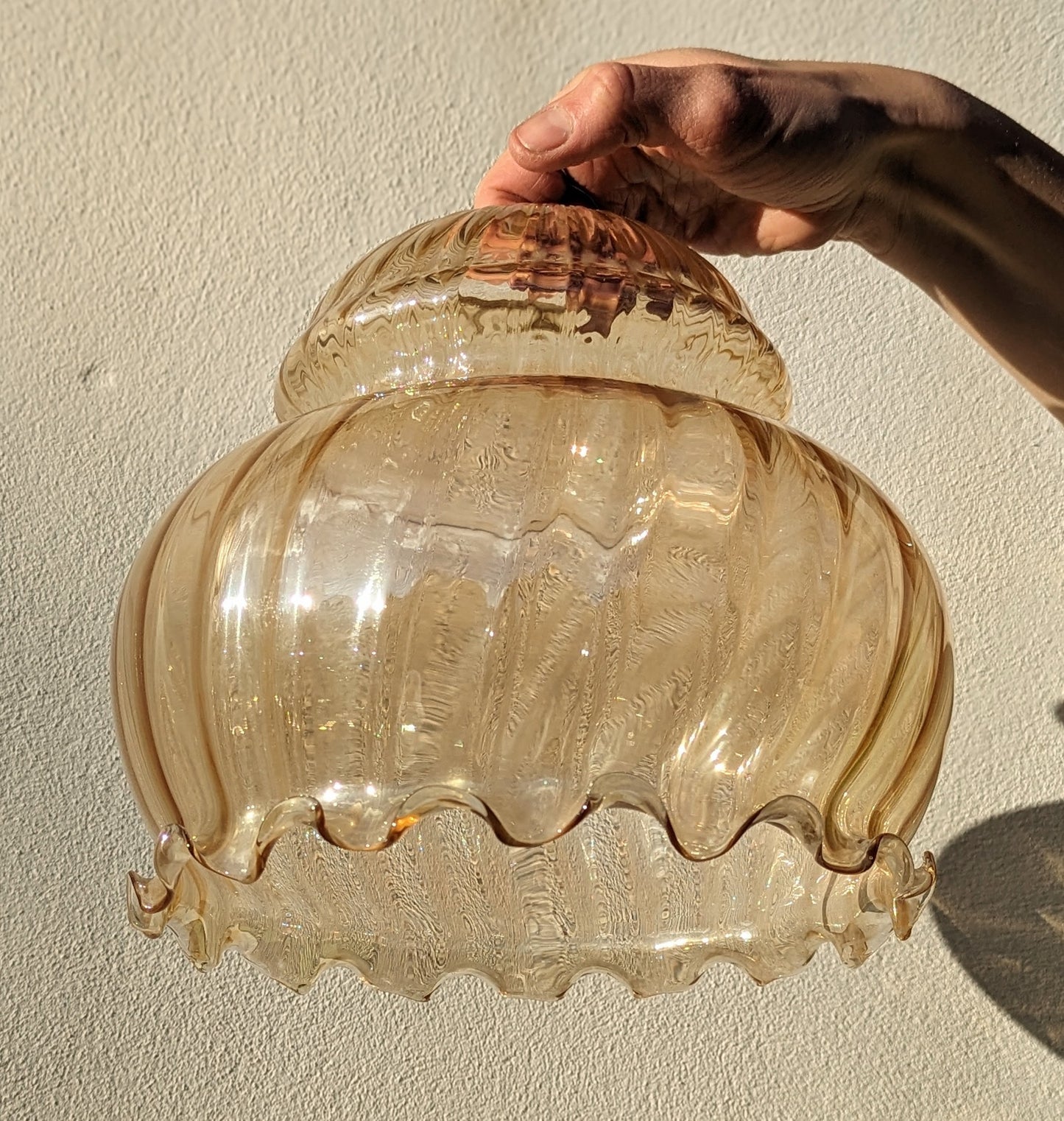 Amber Frill Glass Lampshade
