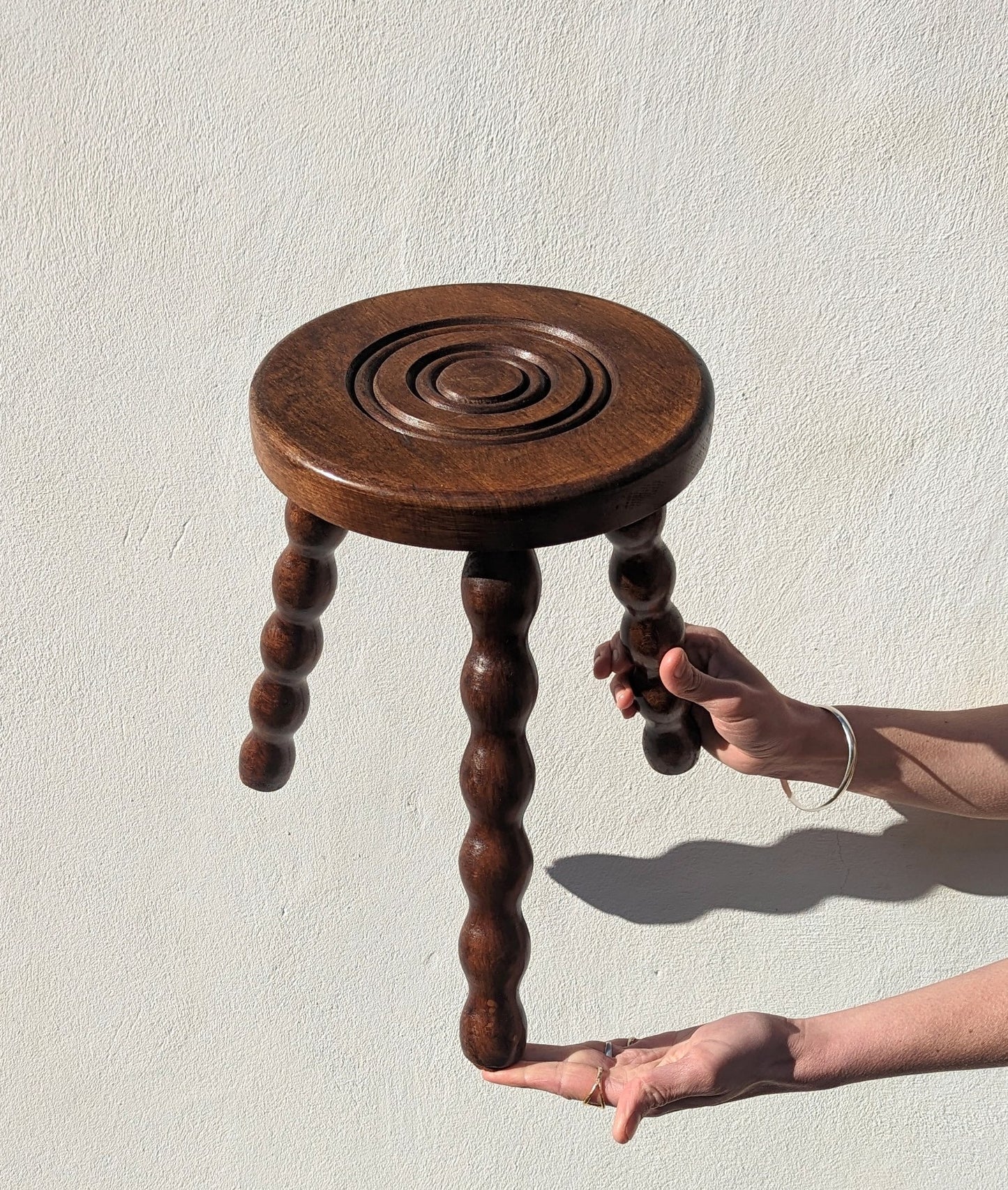 Vintage French Bobbin Stool