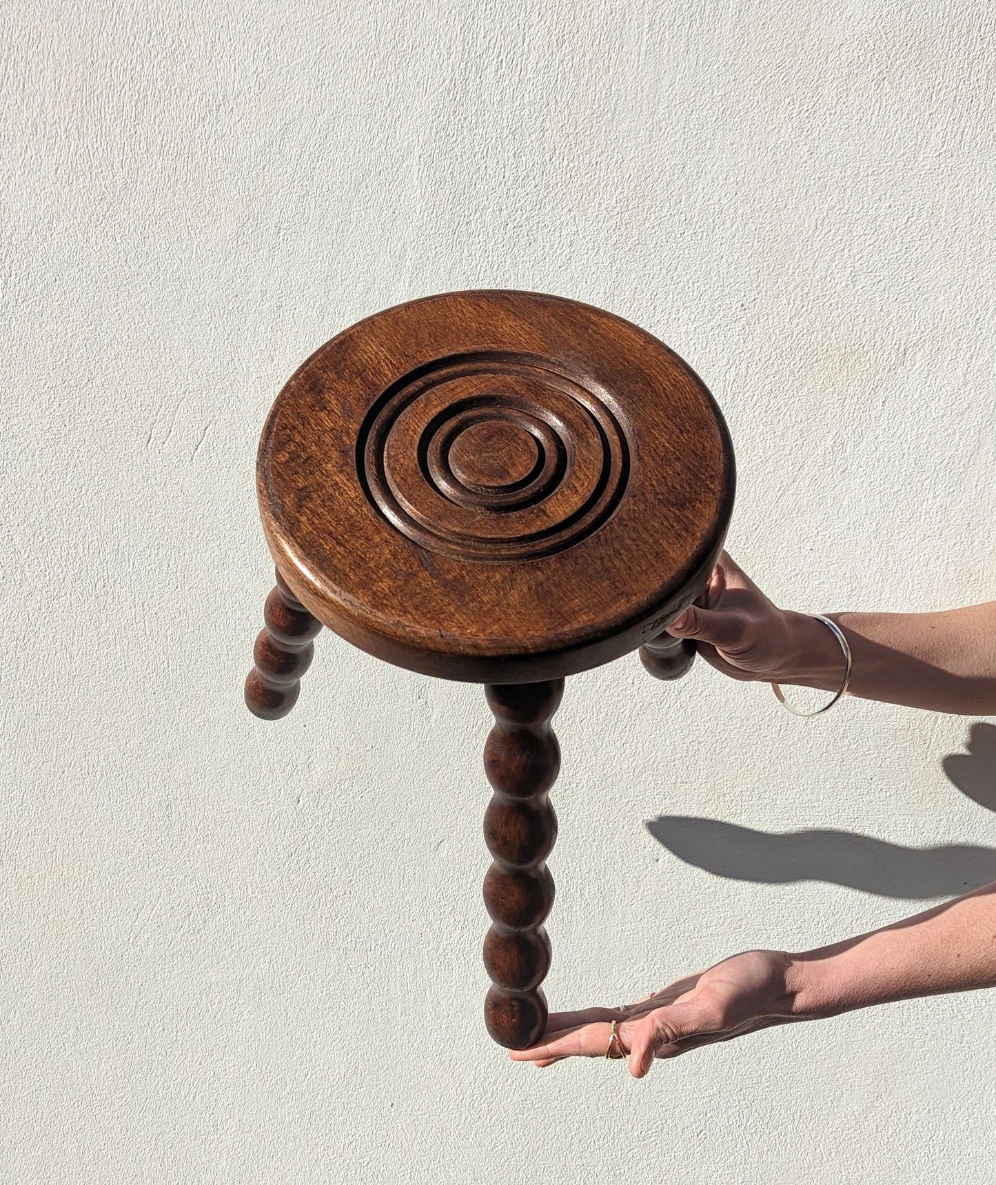 Vintage French Bobbin Stool