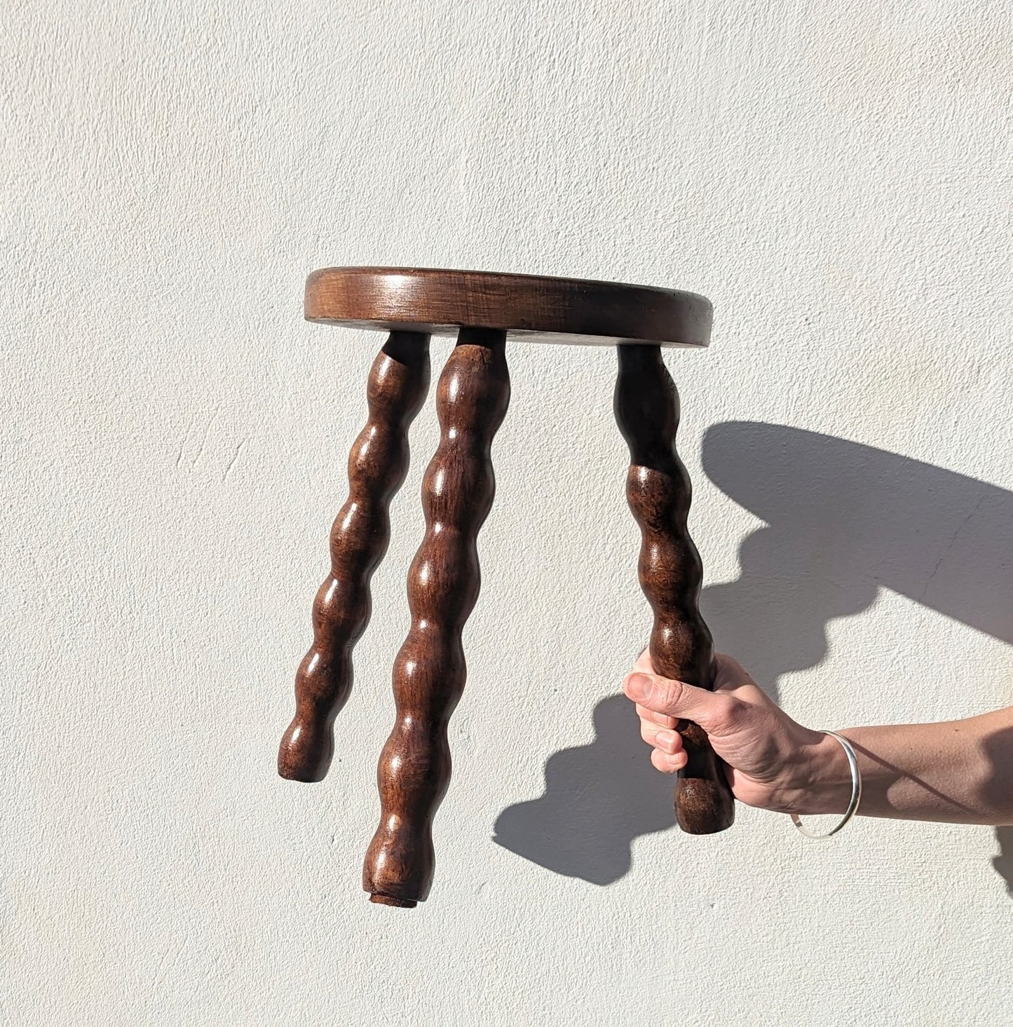 Vintage French Bobbin Stool