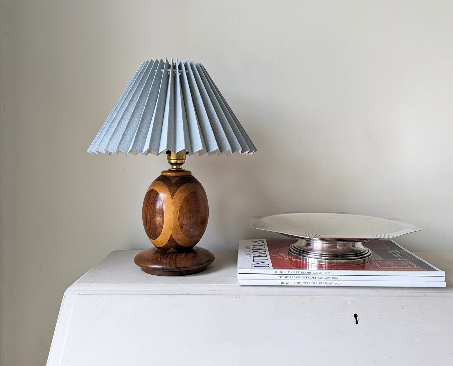 Two Tone Danish Wooden Lamp
