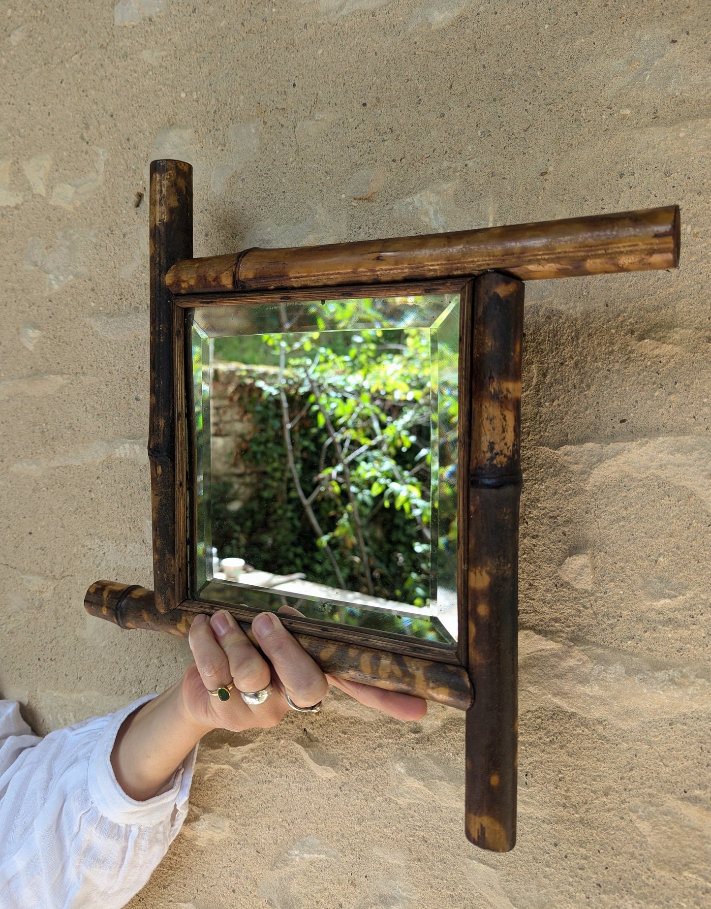 Dappled Bamboo Mirror