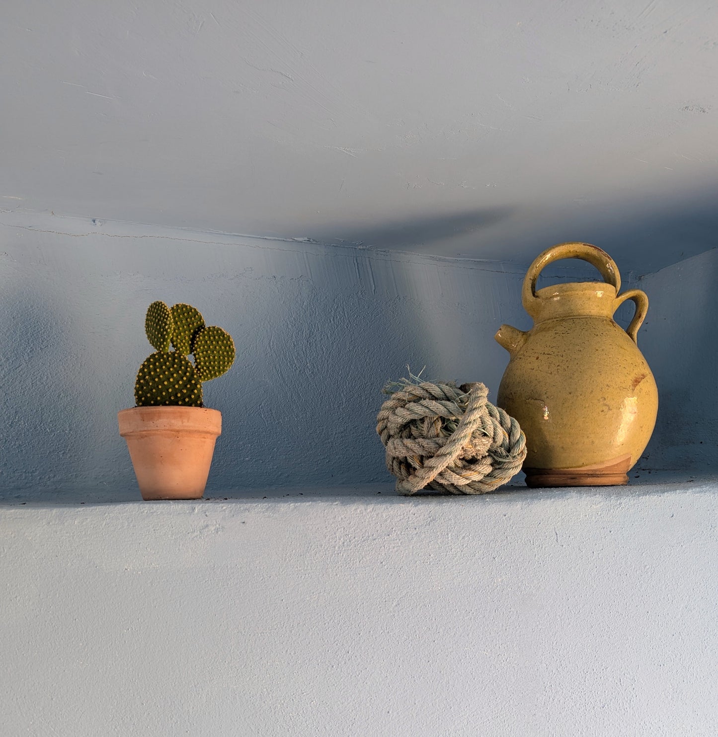 Mustard Glazed Antique French Water Jug