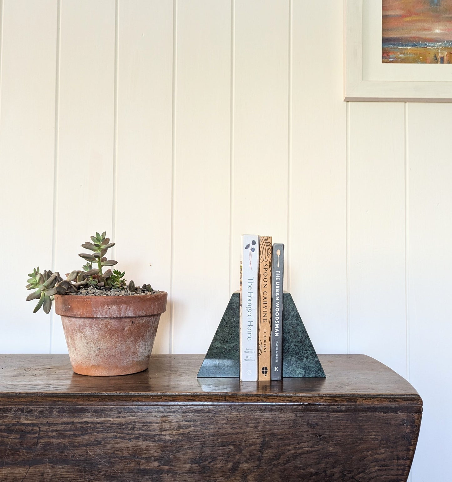 French Marble Bookends