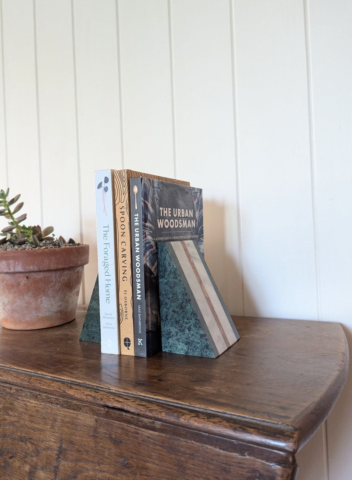 French Marble Bookends