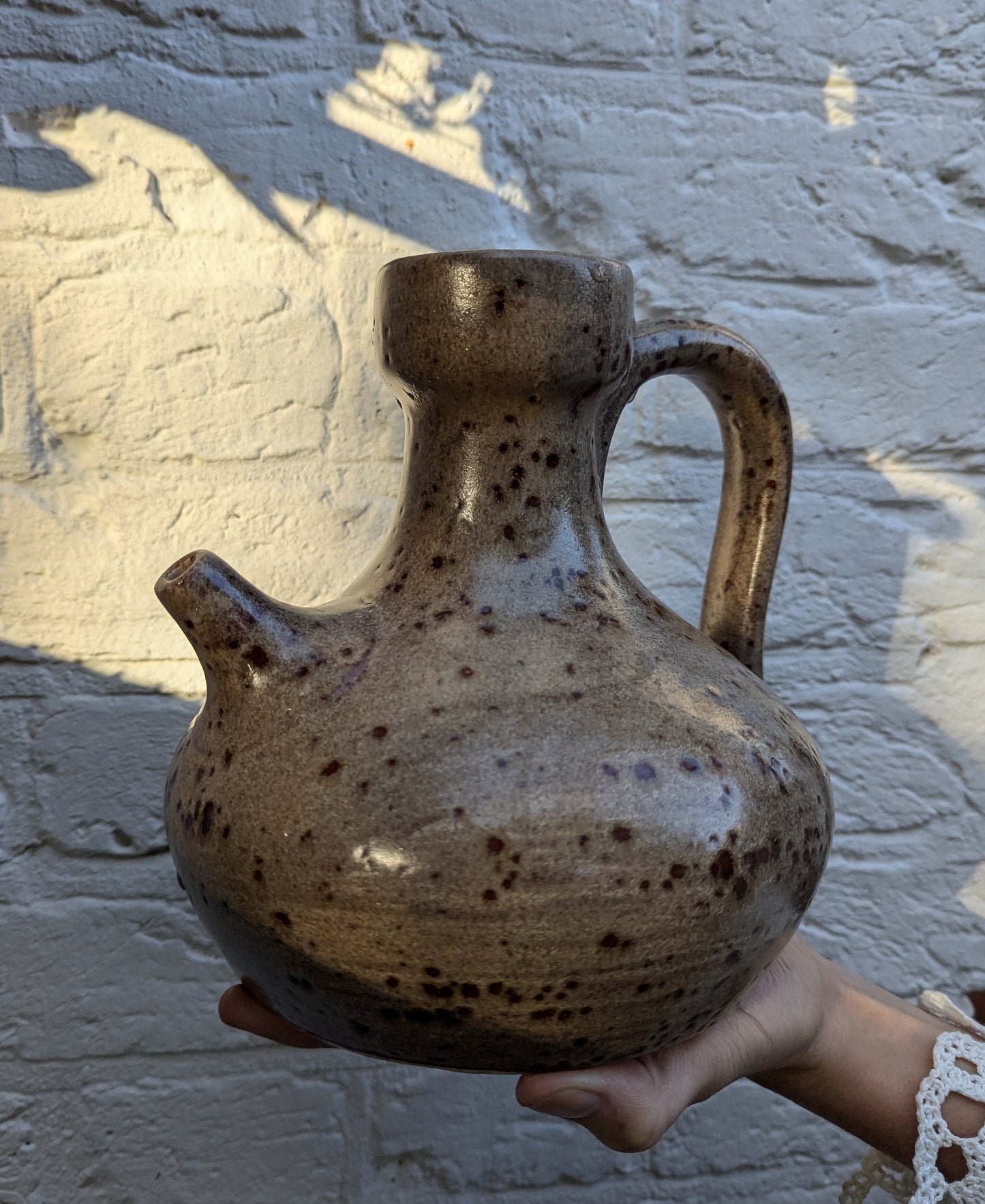 French Vintage Speckled Jug