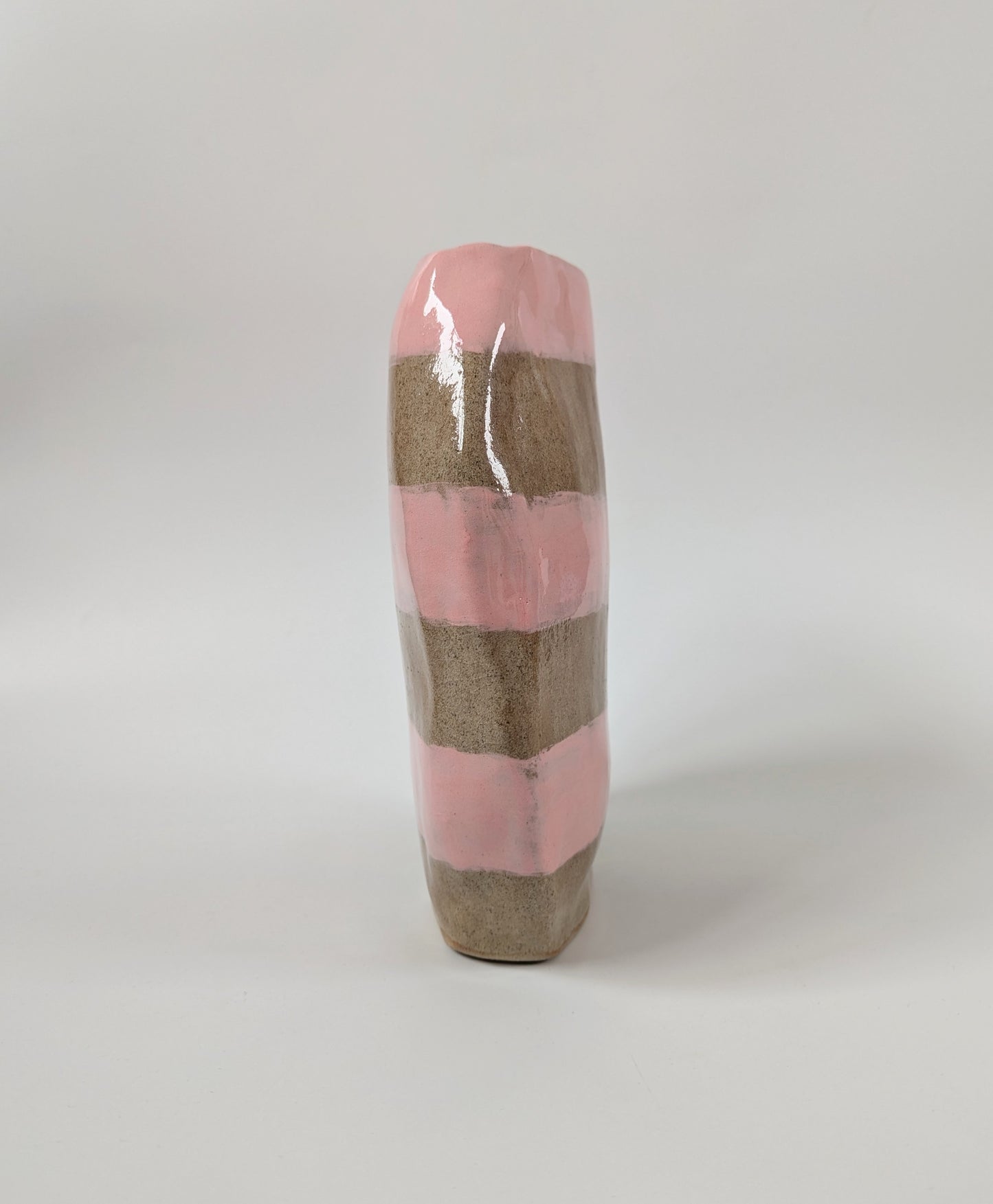 Pink Stripe Vase