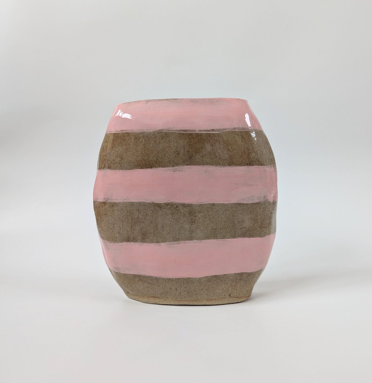 Pink Stripe Vase