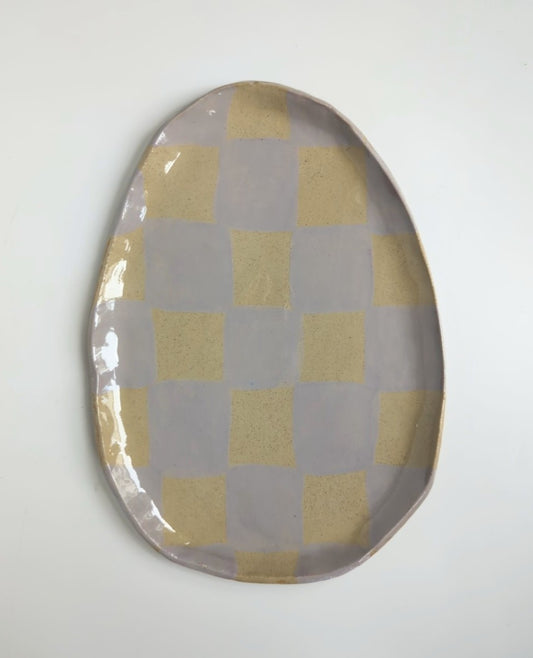 Plaster Pink Checks Plate
