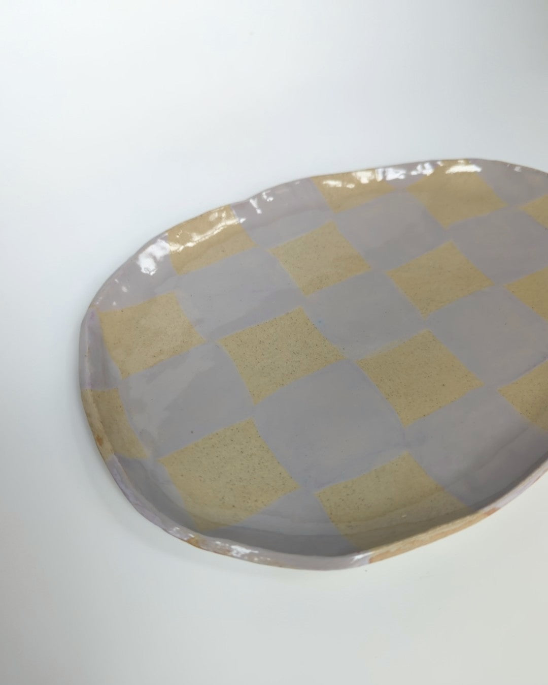 Plaster Pink Checks Plate