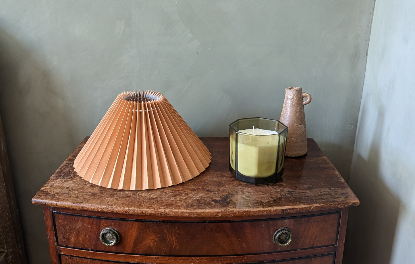 Pleated Lampshades (painted with Edward Bulmer Natural Paints)