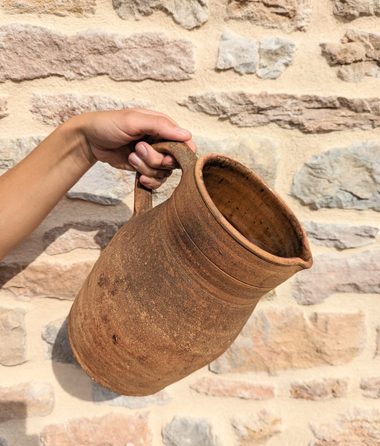 Large French Terracotta Jug