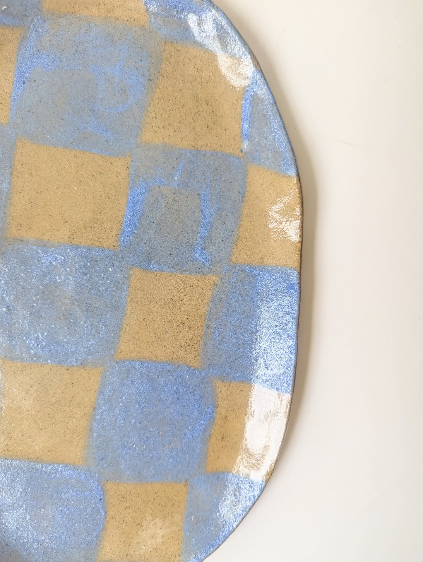 Baby Blue Checks Plate Seconds