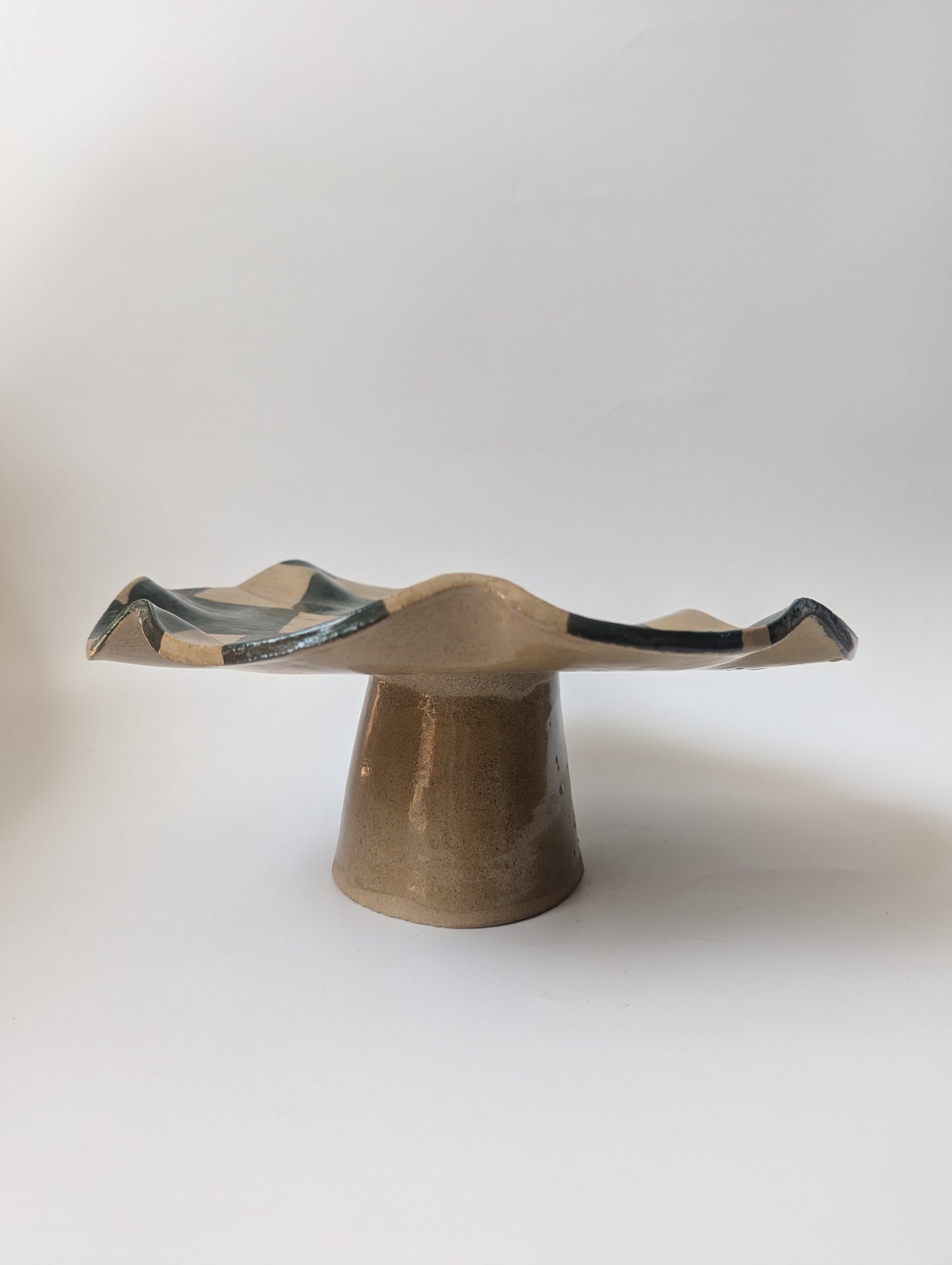 Green Wavy Check Pedestal Seconds