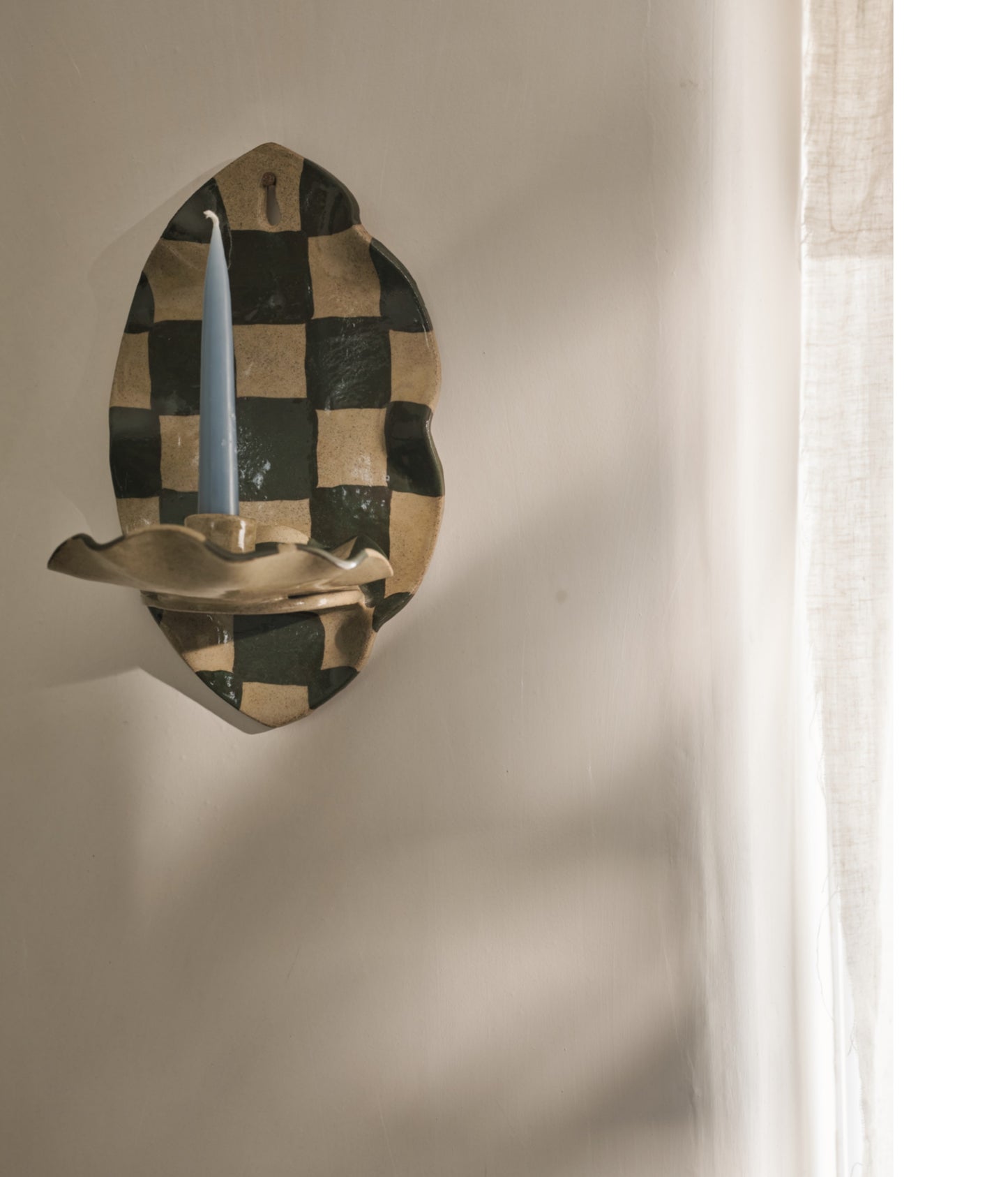 The Wavy Check Sconce