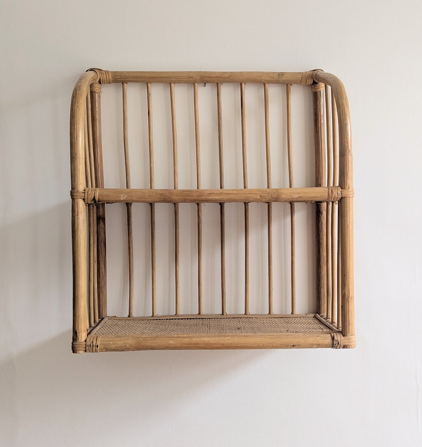 French Vintage Bamboo Shelving
