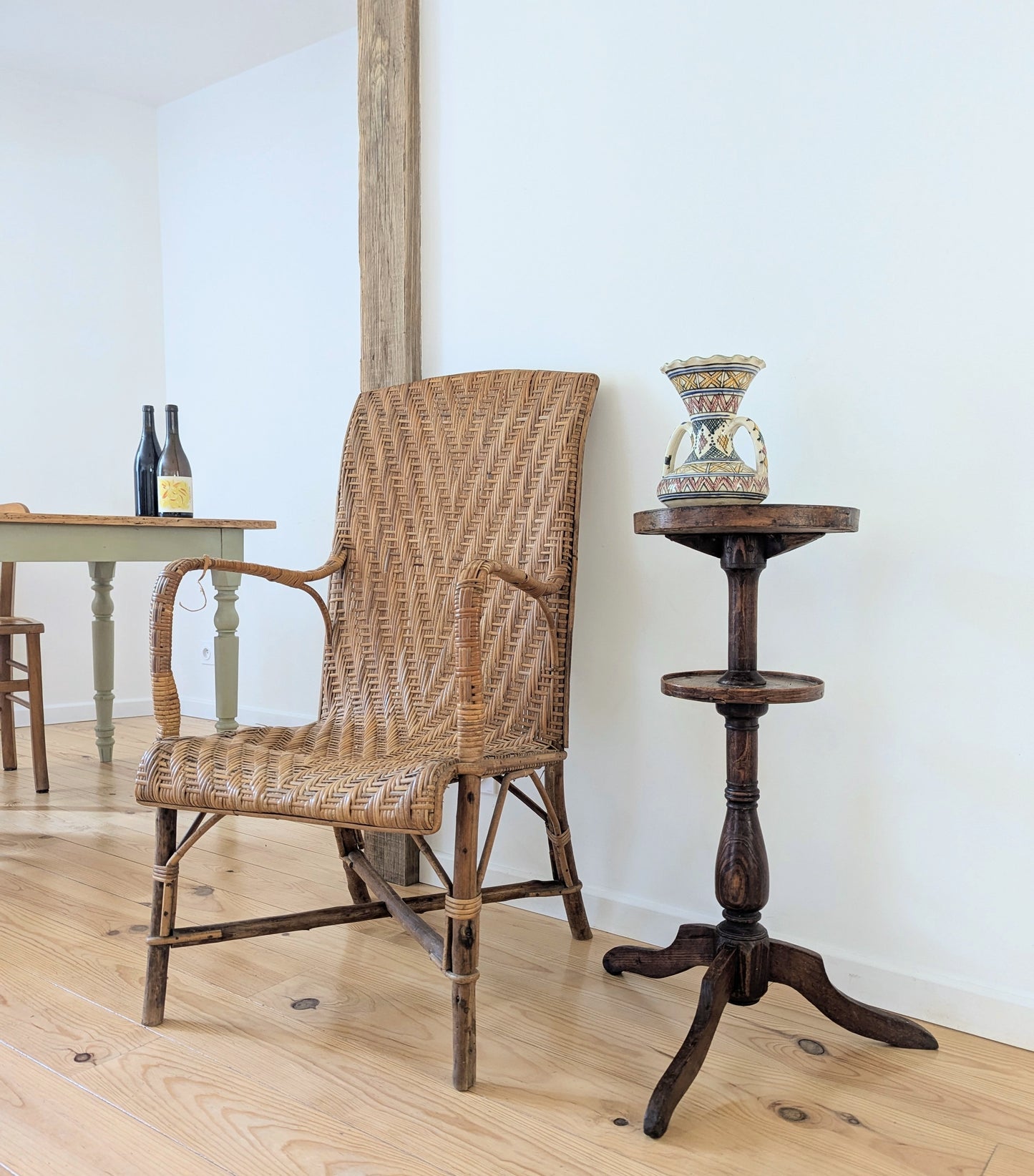 French Antique Circular Side Table