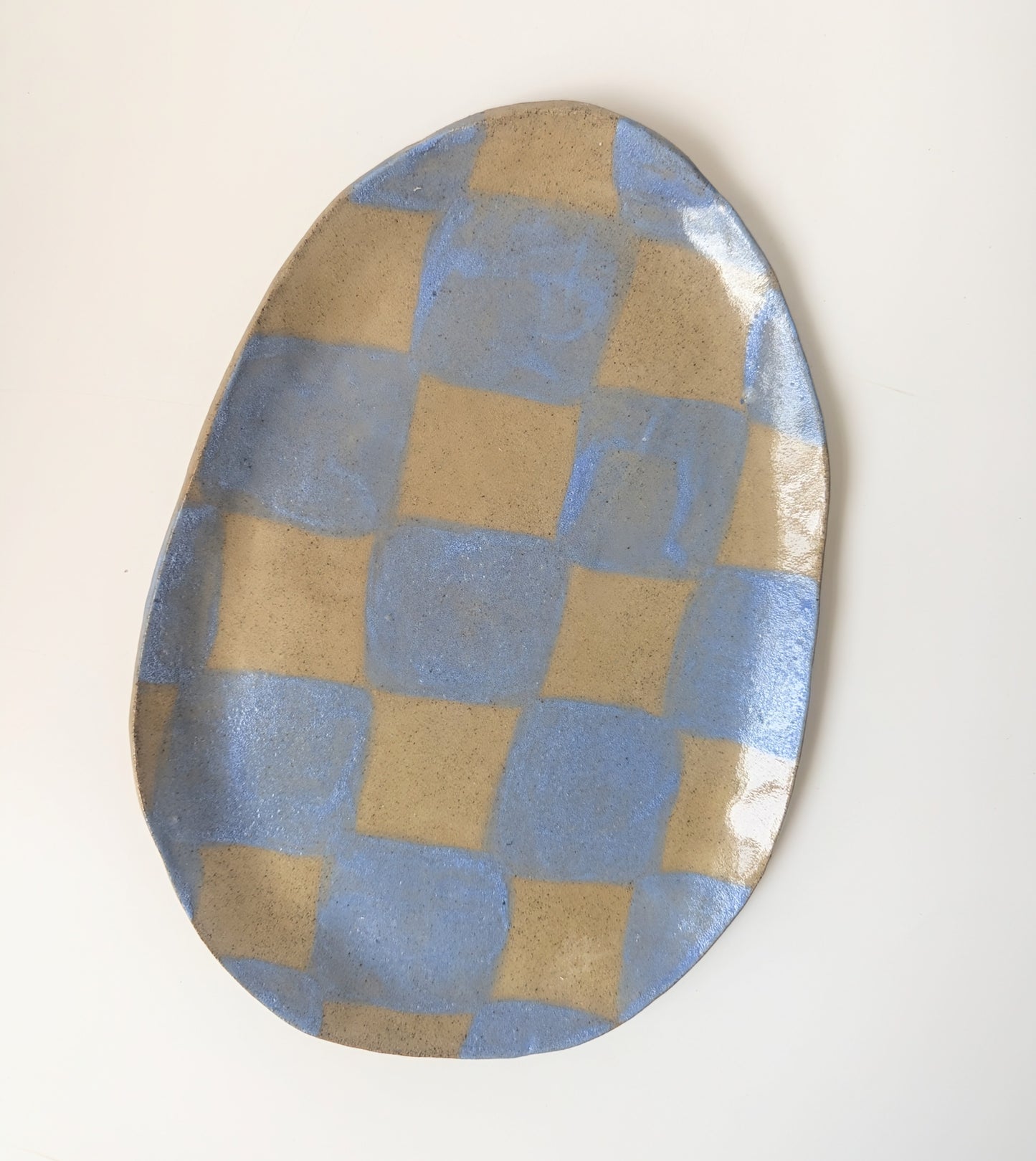Baby Blue Checks Plate Seconds