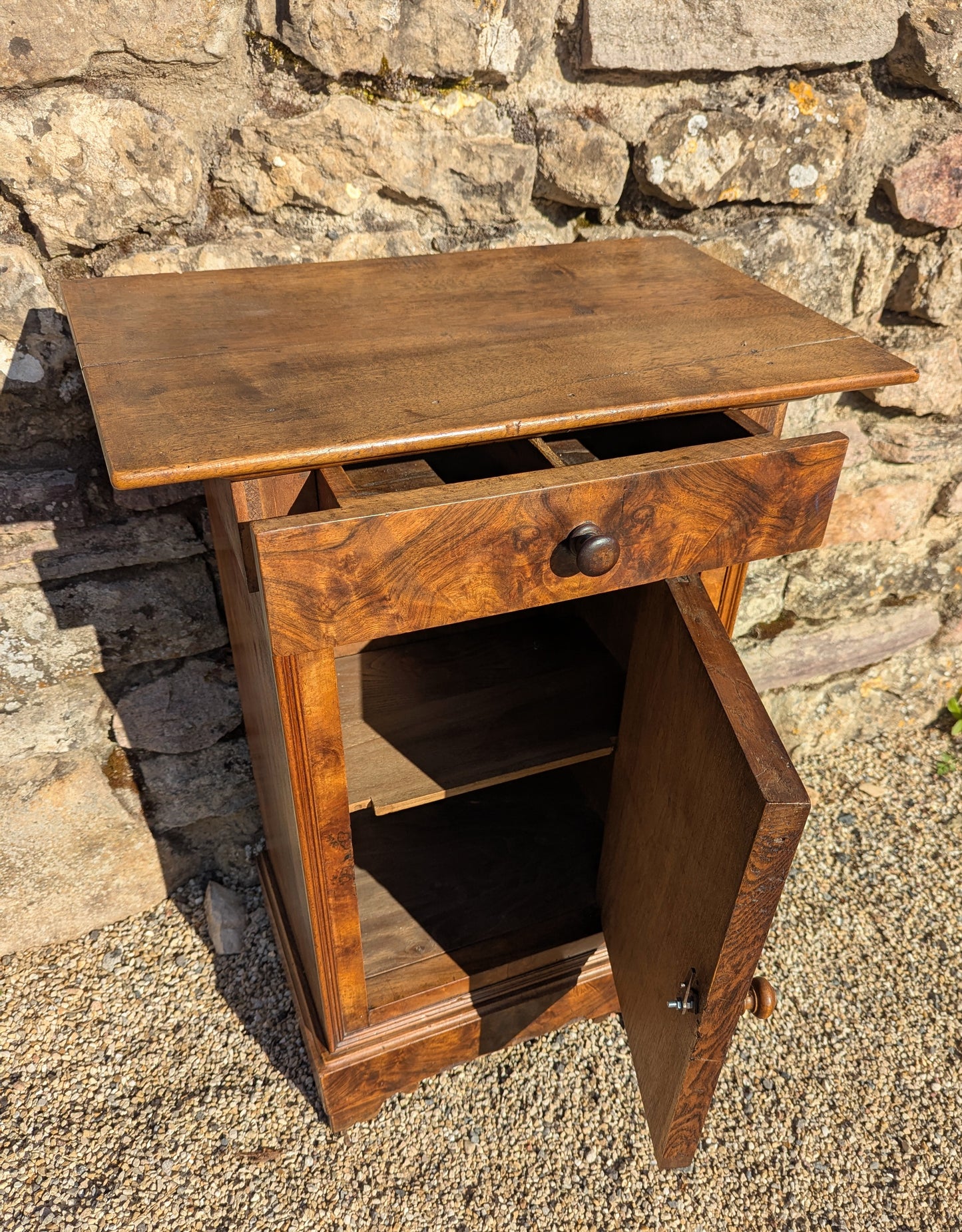 French Antique Walnut Cabinet